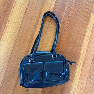 Small Black Leather Handbag